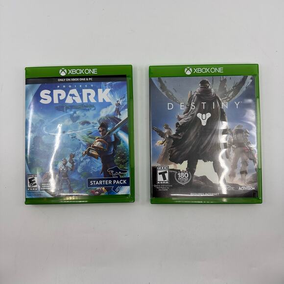 Xbox One Set of 2 - Project Spark & Destiny Digital Sci-Fi Animated Video Games - Picture 1 of 8